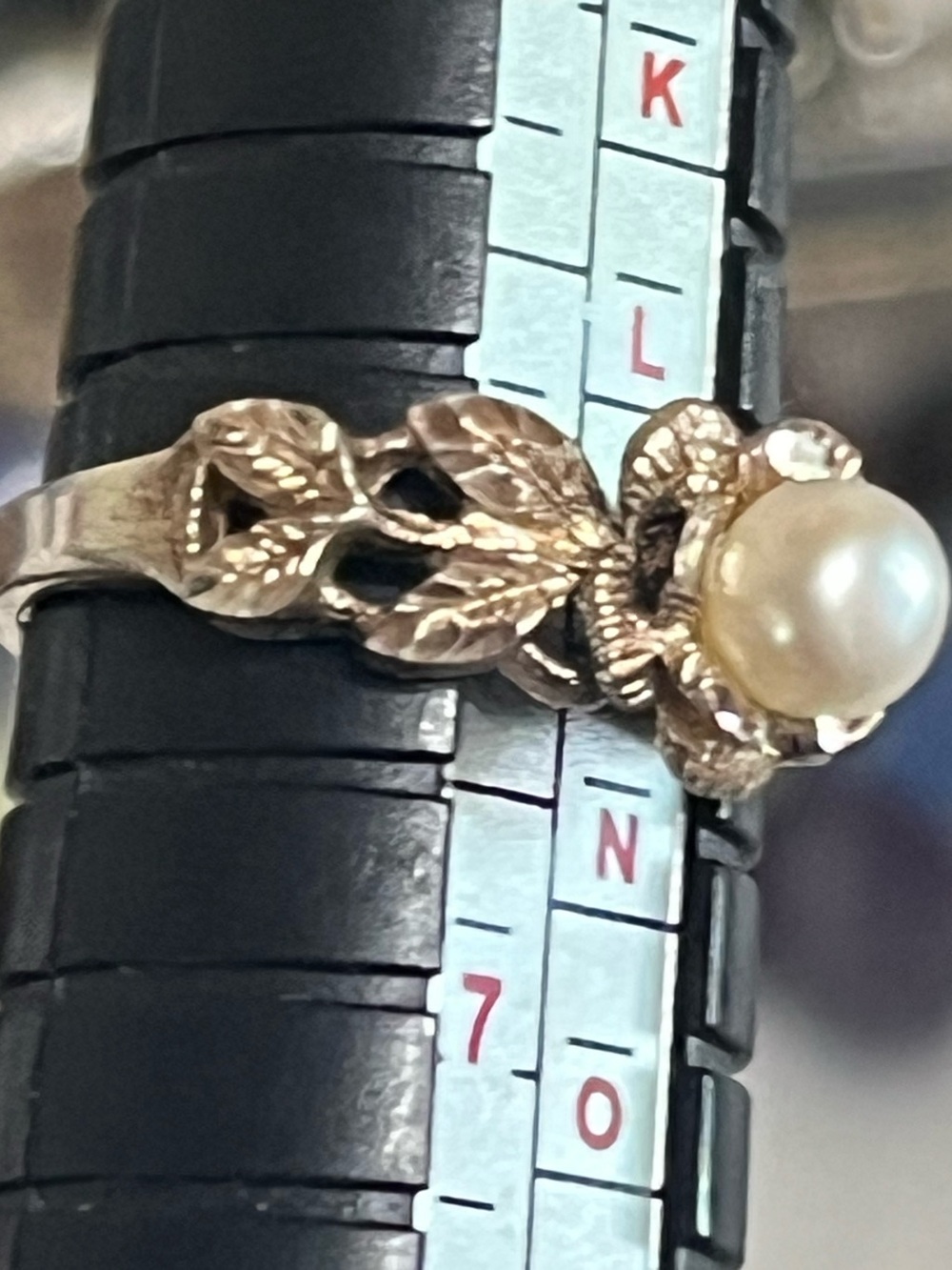Vintage 925 Pearl Ring - Picture 12 of 12
